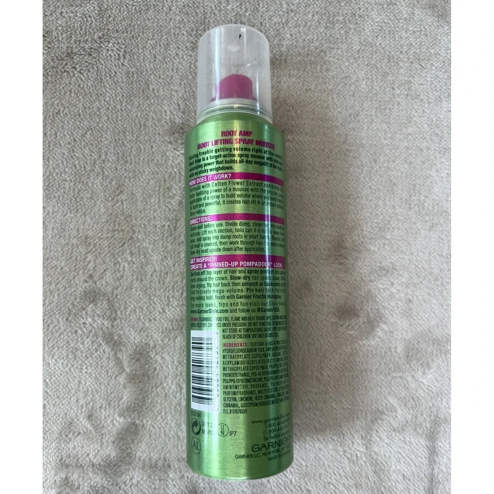 Garnier Fructis Style Root Amp Lifting Spray Mousse, Extreme Hold 5